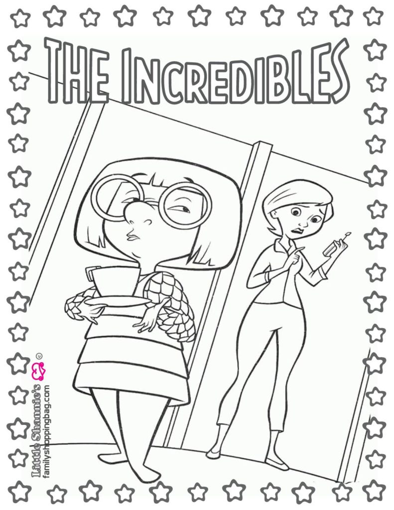 Coloring Page Incredibles  pdf
