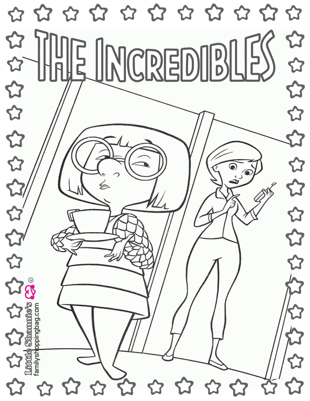 Coloring Page Incredibles  pdf