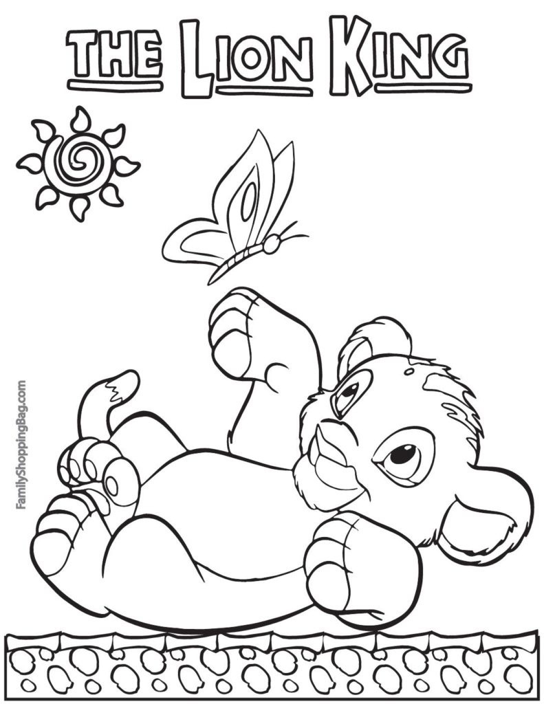 Coloring Page Lion King  pdf