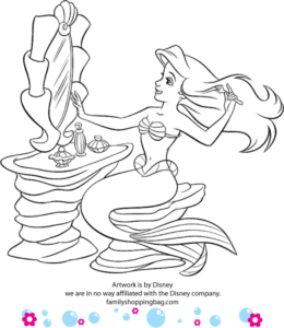 Coloring Page Little Mermaid