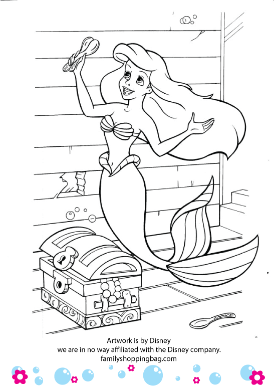 Coloring Page Little Mermaid Coloring Pages