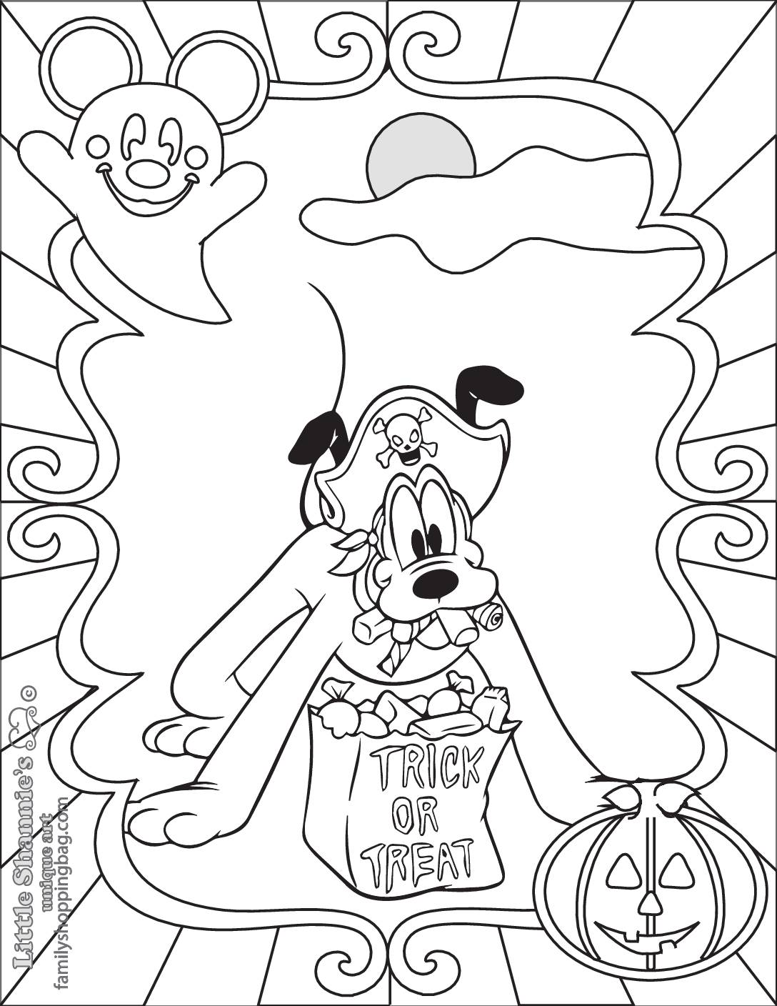 Coloring Page Mickey Halloween Coloring Pages