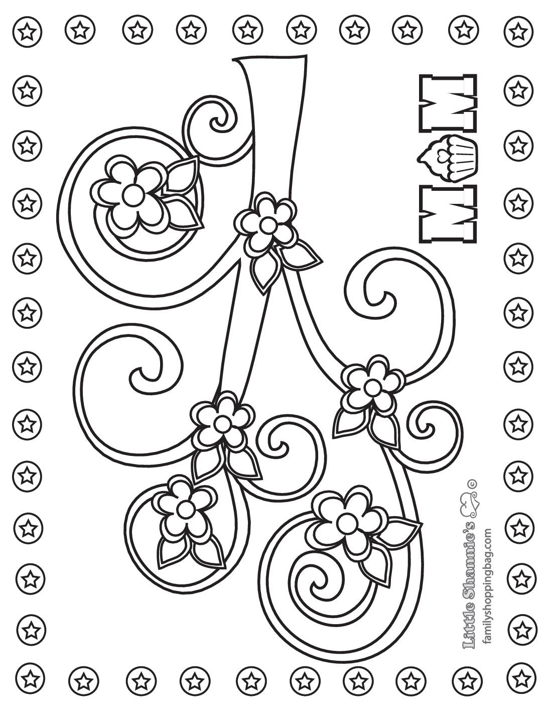 Coloring Page Mothers Day Coloring Pages