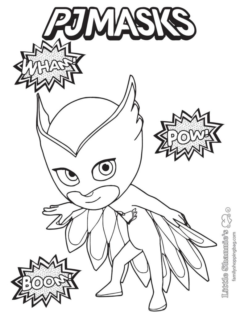 Coloring Page PJ Masks  pdf