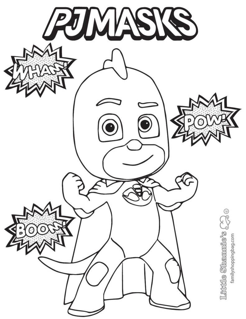 Coloring Page PJ Masks  pdf