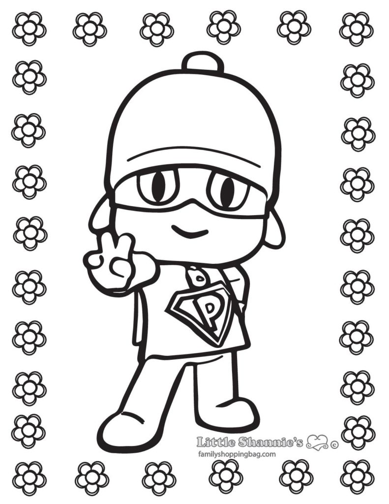 Coloring Page Pocoyo  pdf