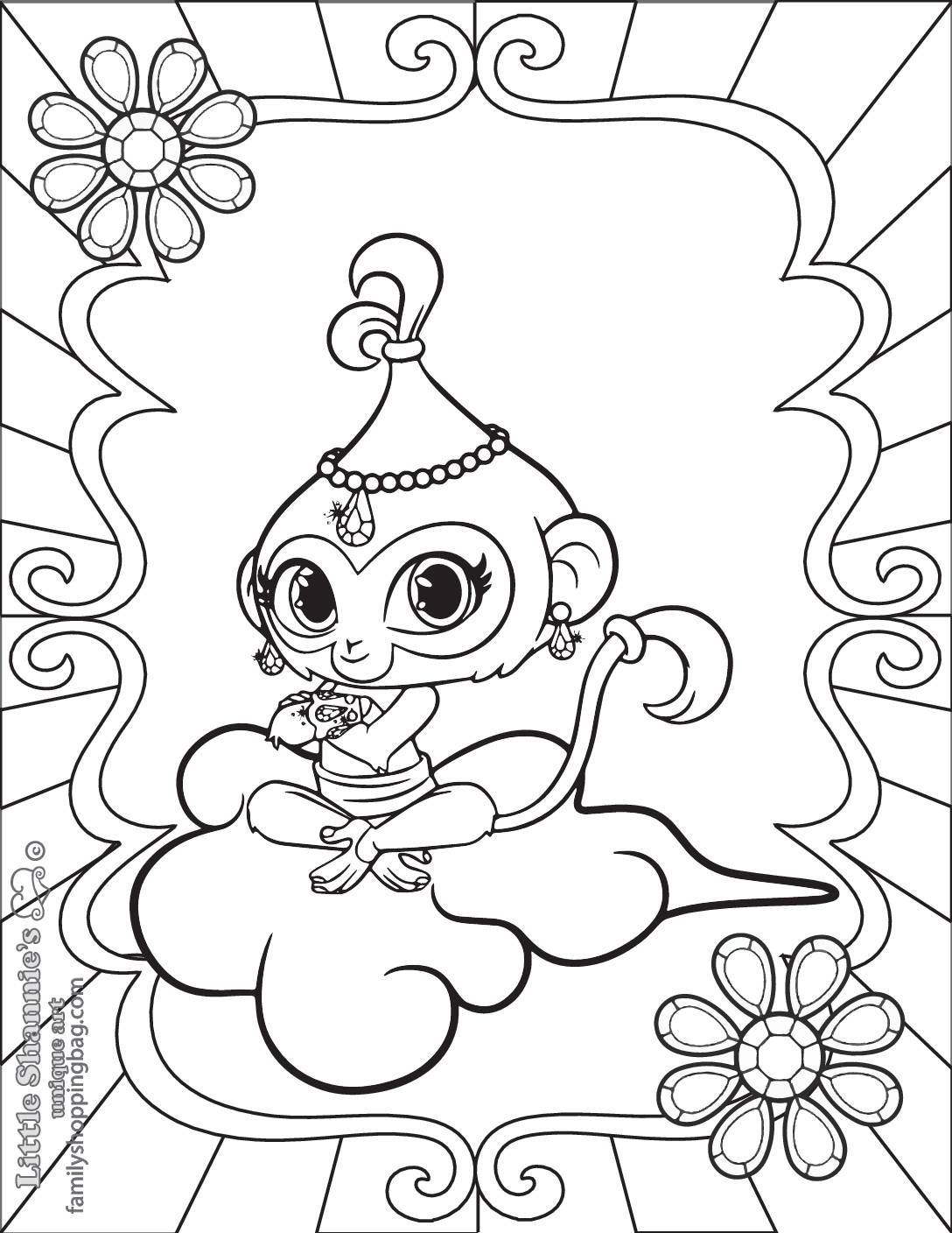 Coloring Page Shimmer