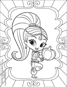 Coloring Page Shimmer