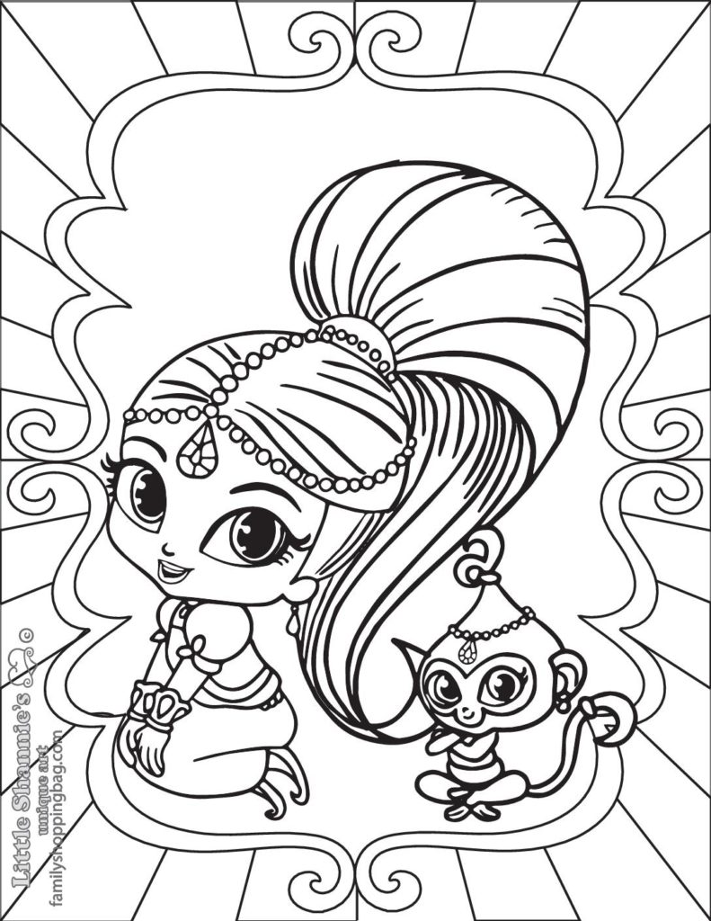 Coloring Page Shimmer
