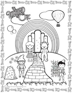 Coloring Page Wizard of Oz
