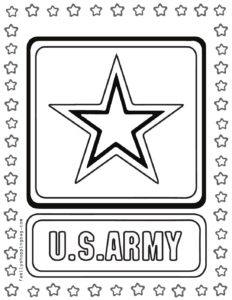 Coloring Page army