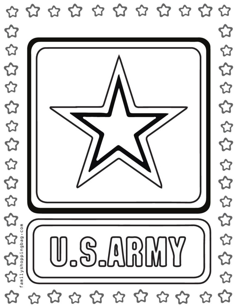 Coloring Page 6 army