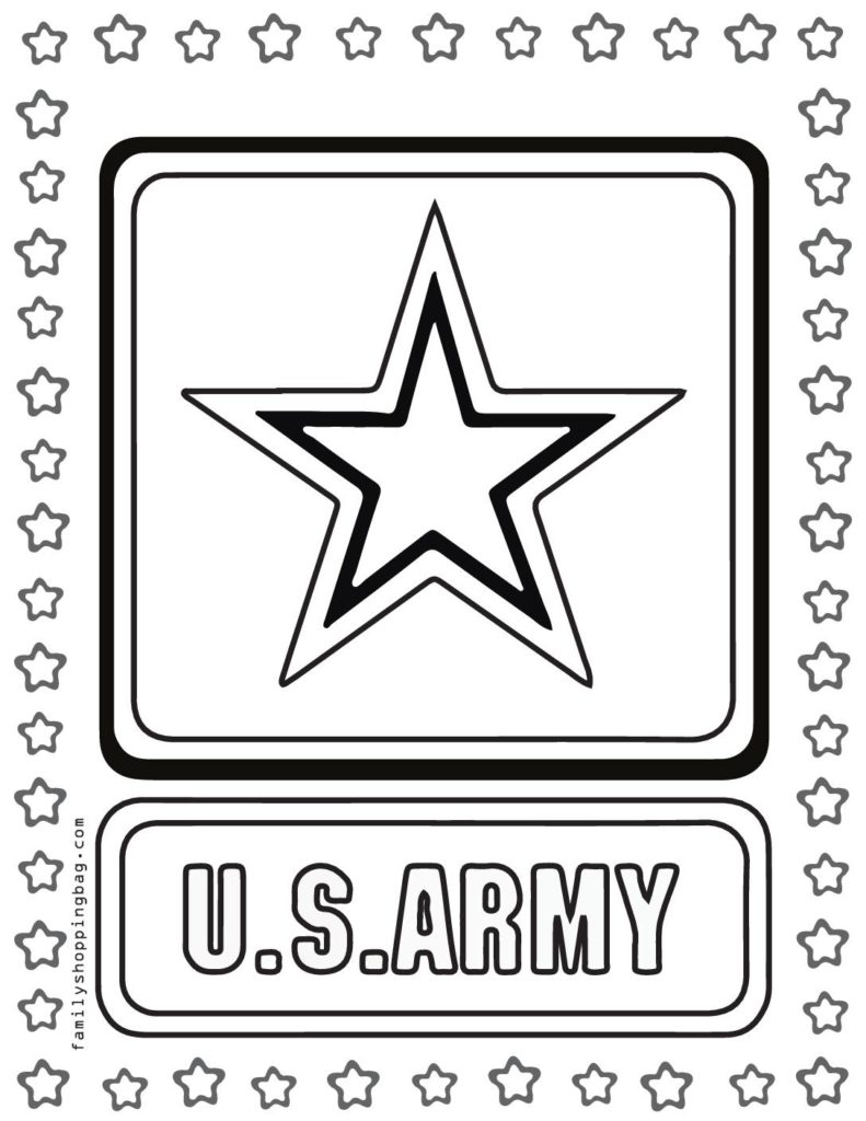 Coloring Page army  pdf