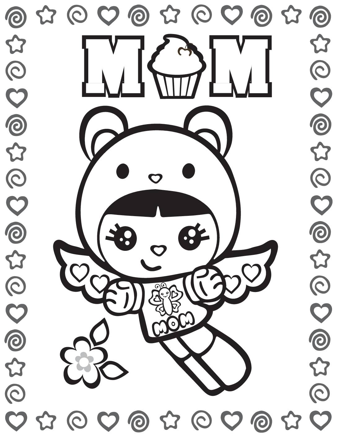 Coloring Pages Mothers Day  pdf