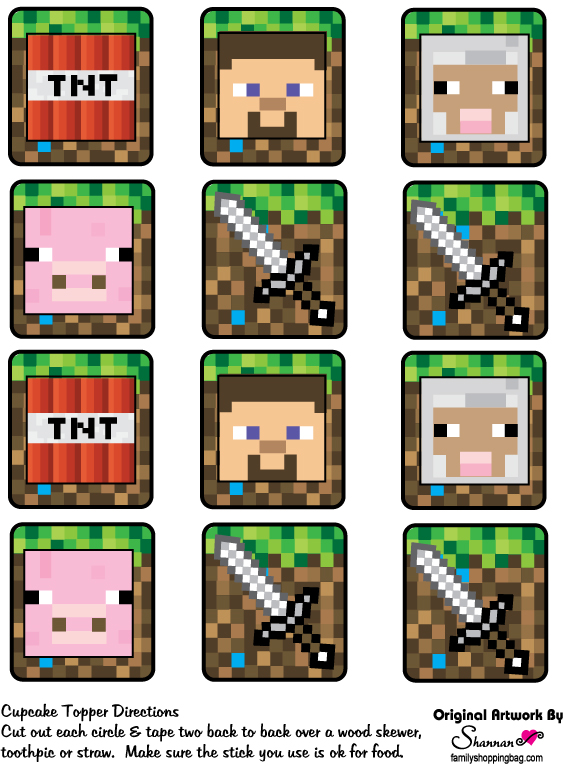 minecraft-cupcake-toppers