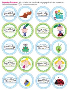 Cupcake Toppers Ben & Holly