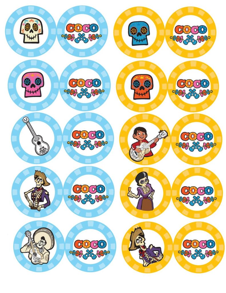 Cupcake Toppers Coco  pdf