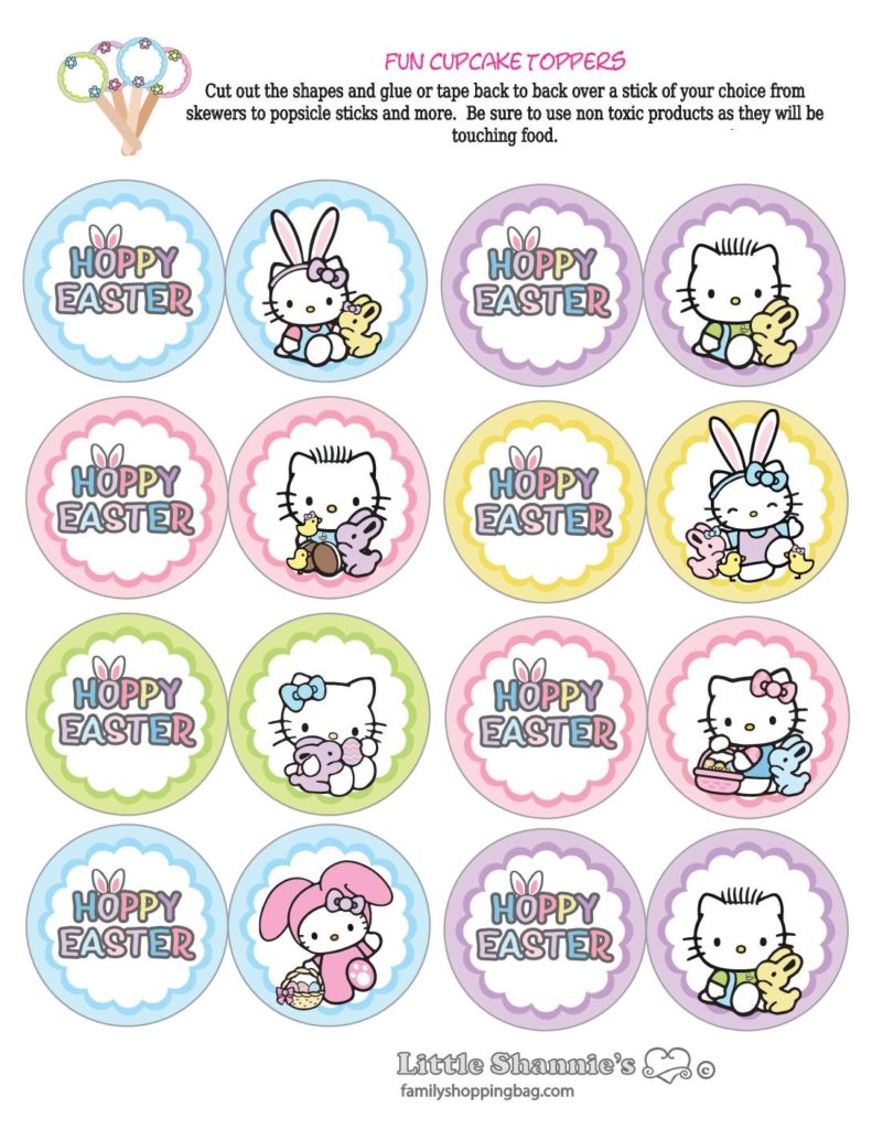 Cupcake Tops Easter   pdf