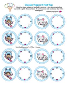 Cupcake Tops Valentine Shannies  pdf