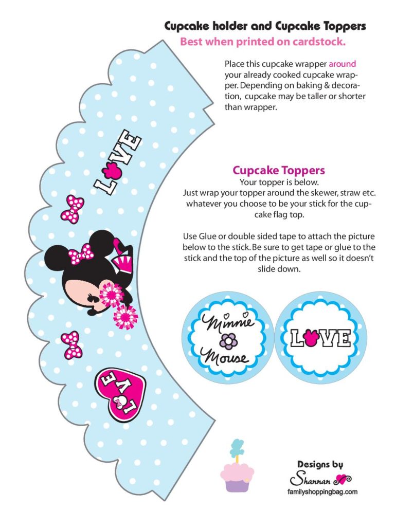 Minnie Cupcake Wrapper