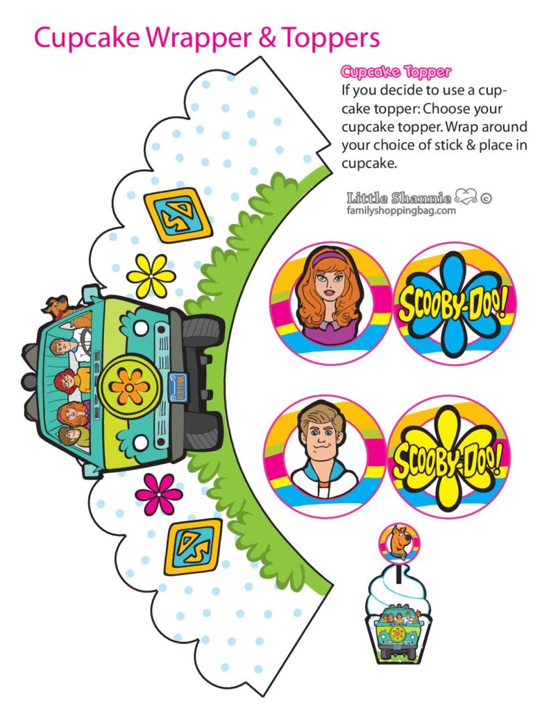 Cupcake Wrapper Set  Scooby Doo  pdf