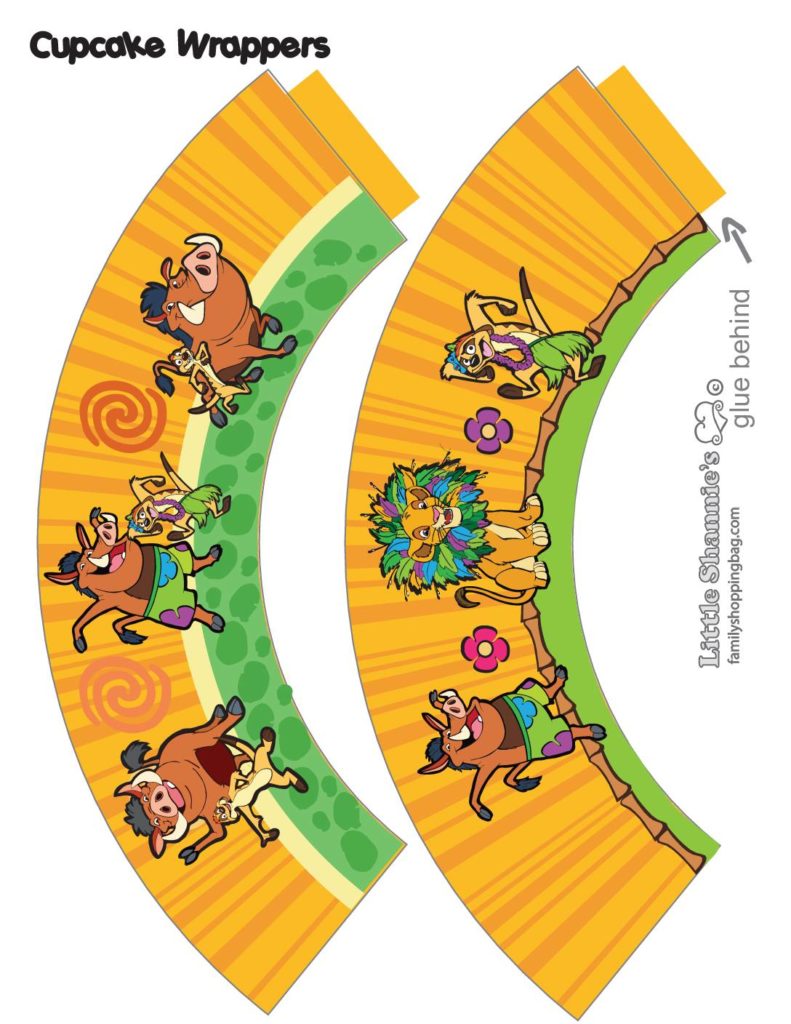 Cupcake Wrapper The Lion King  pdf