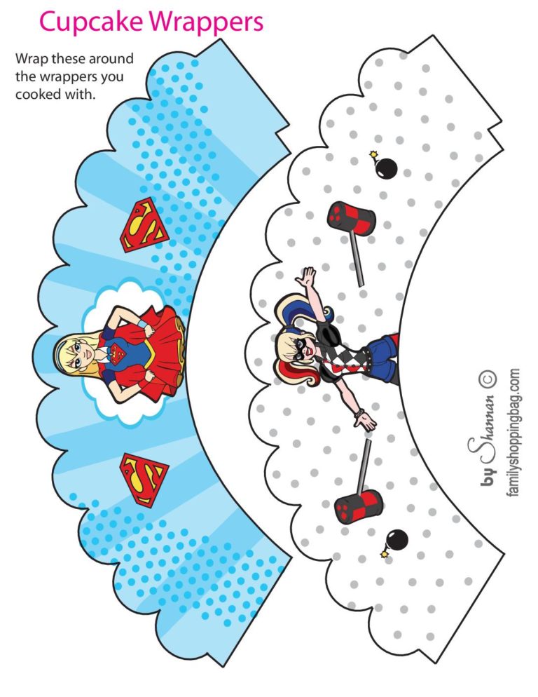 Cupcake Toppers DC Super Hero Girls
