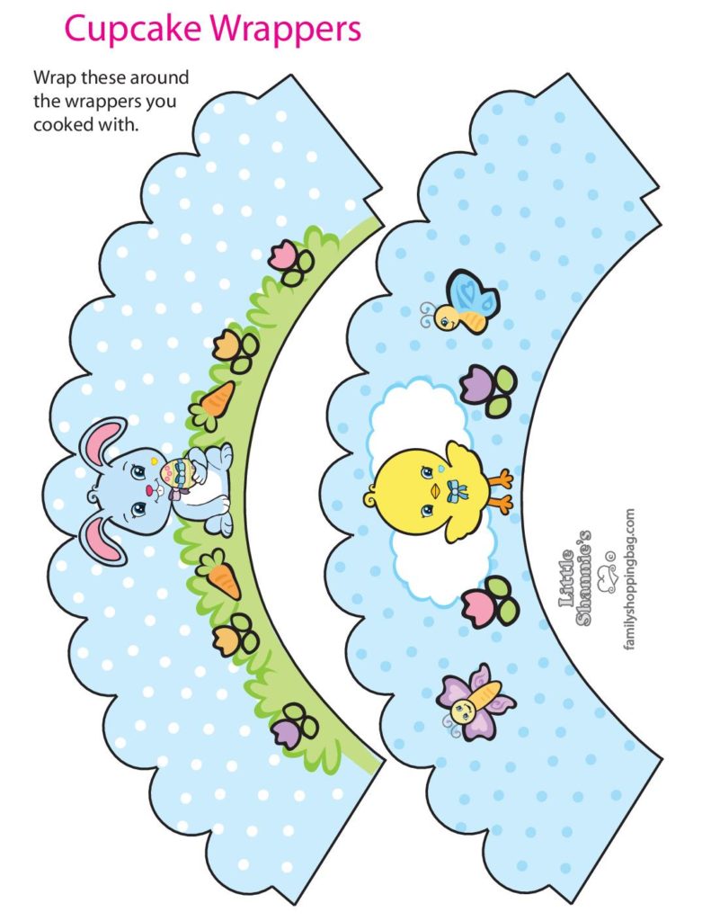 Cupcake Wrappers Easter  pdf