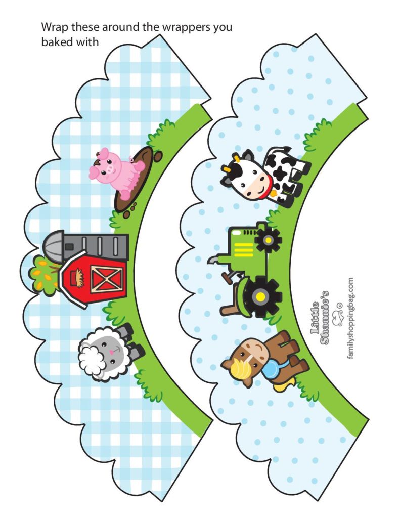 Cupcake Wrappers Farm  pdf