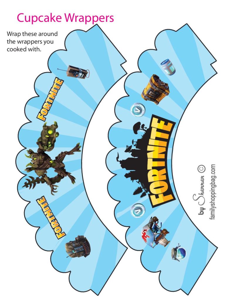 Cupcake Wrappers Fortnite  pdf