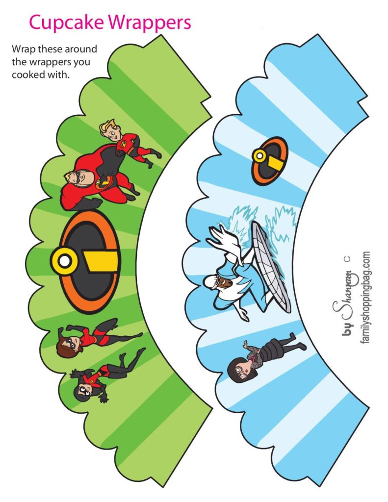 Cupcake Wrappers Incredibles  pdf