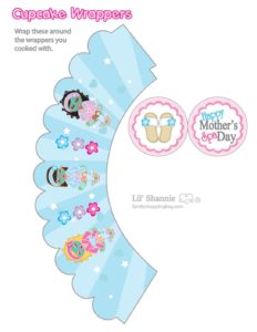 Cupcake Wrappers Moms Spa Day  pdf