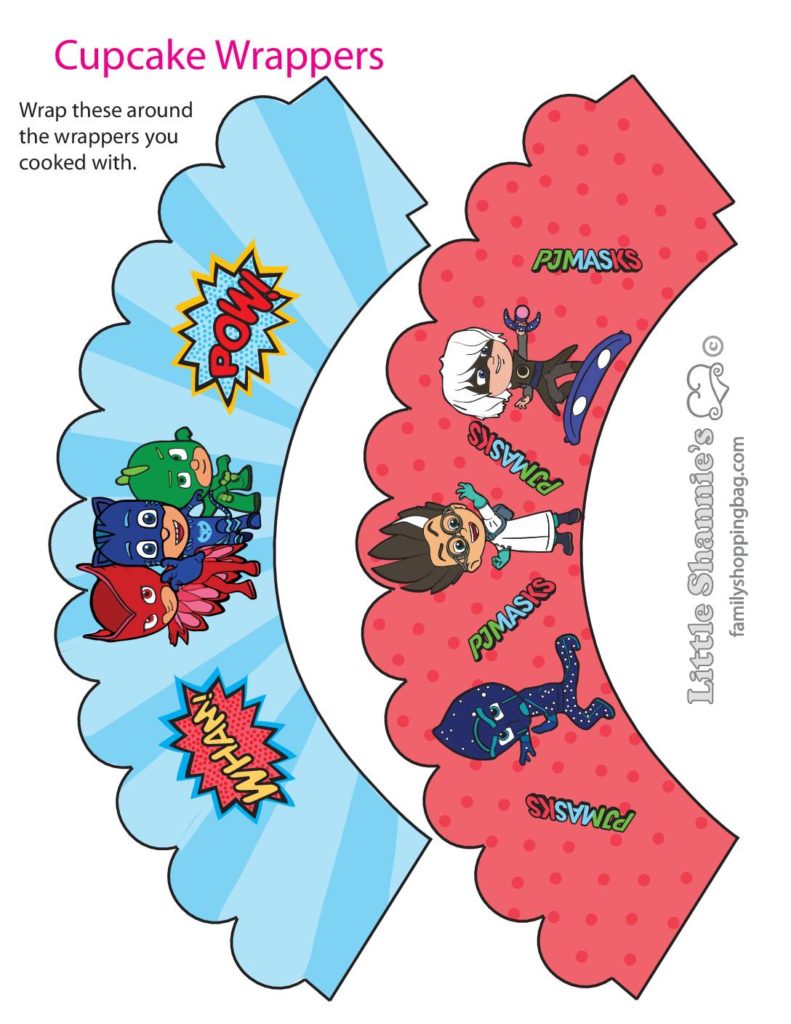 Cupcake Wrappers PJ Masks  pdf