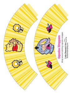 Cupcake Wrappers Pooh Shower Birthday  pdf