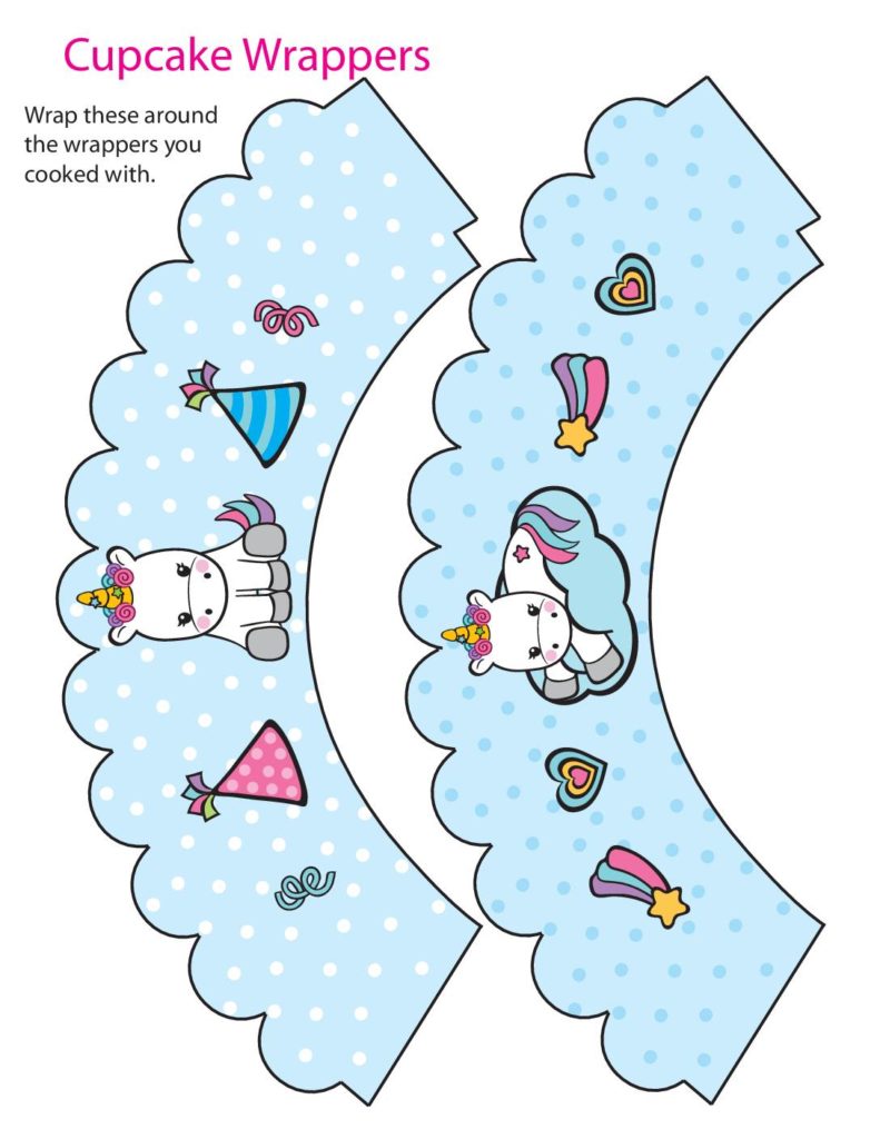 Cupcake Wrappers Unicorn  pdf