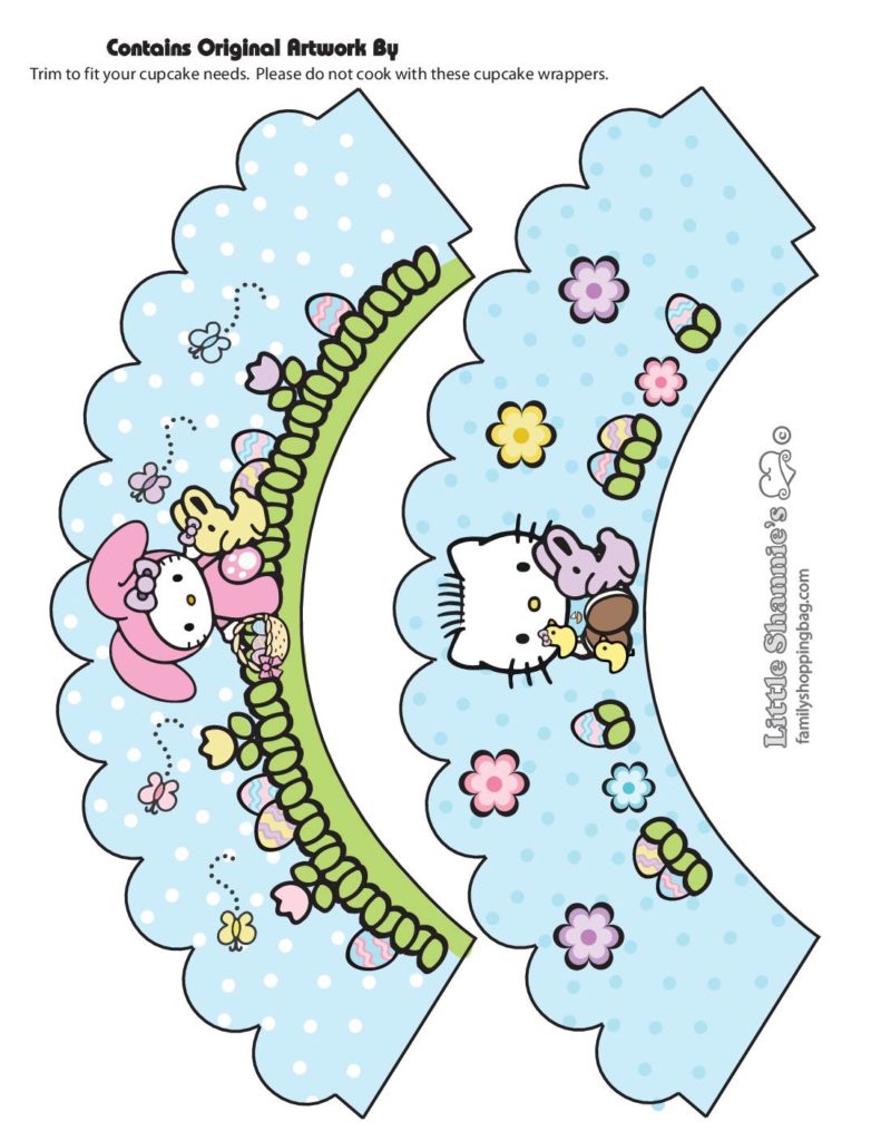 Cupcake Wraps Easter   pdf