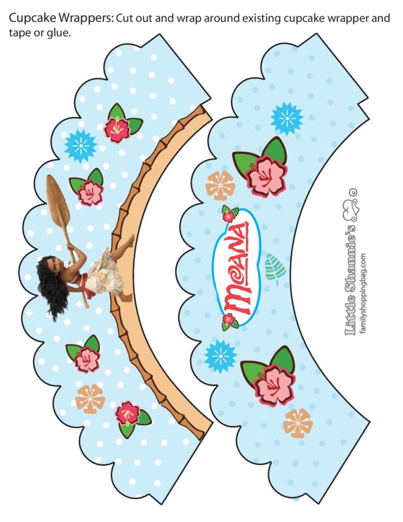 Cupcake Wraps Moana  pdf