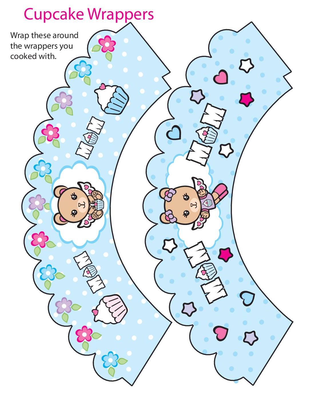 Cupcake Wraps Mothers Day  pdf
