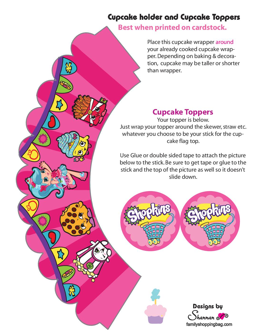 Shopkkins Cupcakes Cupcake Wrappers