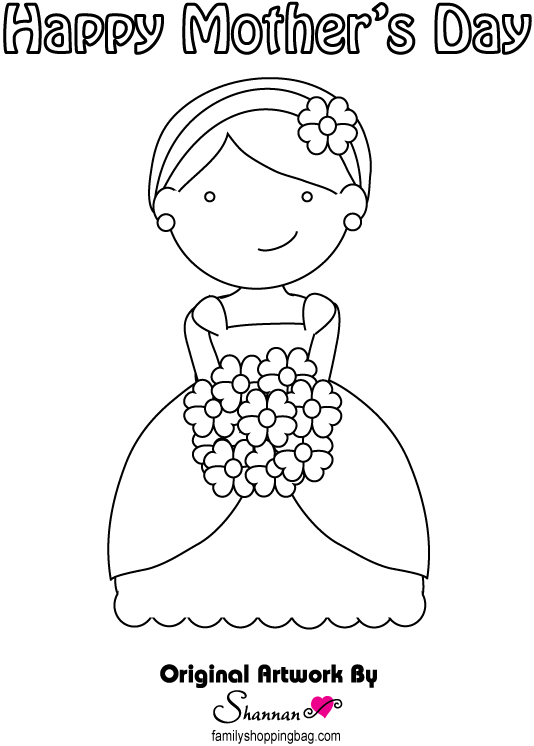 Mommy Coloring Page Coloring Pages