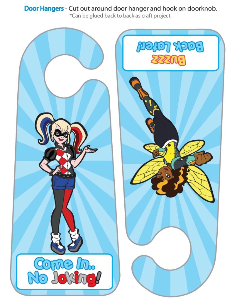 Door Hanger DC Super Stickers  pdf