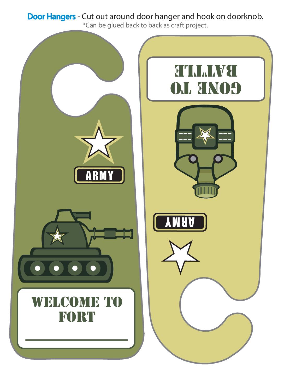 Door Hanger army  pdf