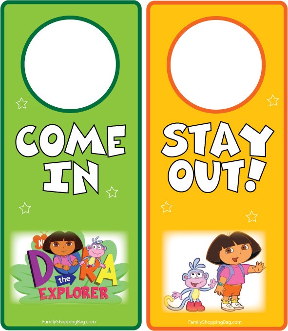 Dora Door Hanger 2