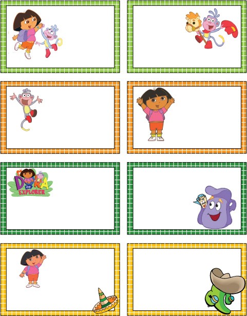 Dora the Explorer Gift Tags Gift Tags