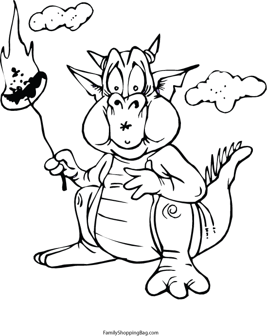 Dragon Fire Coloring Pages
