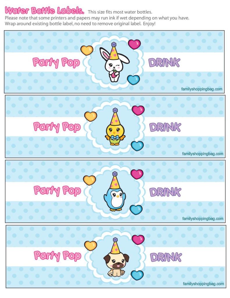 Drink Labels Party Pop Teenies  pdf