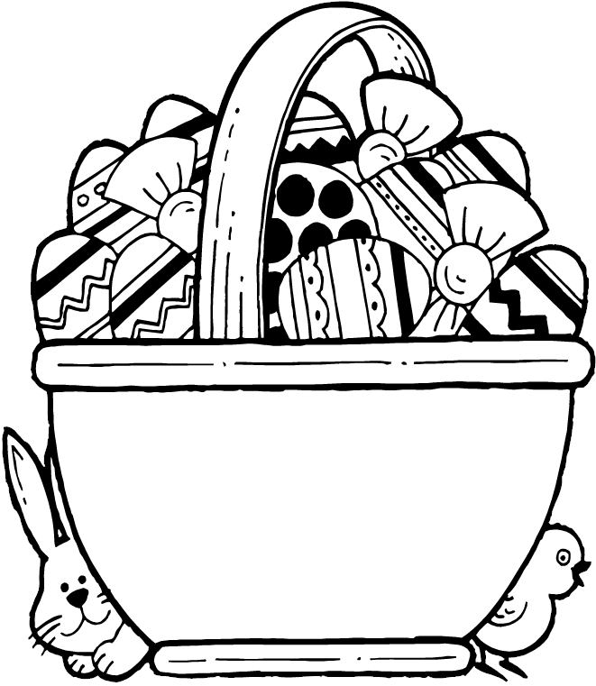 Easter Basket 2 Coloring Pages