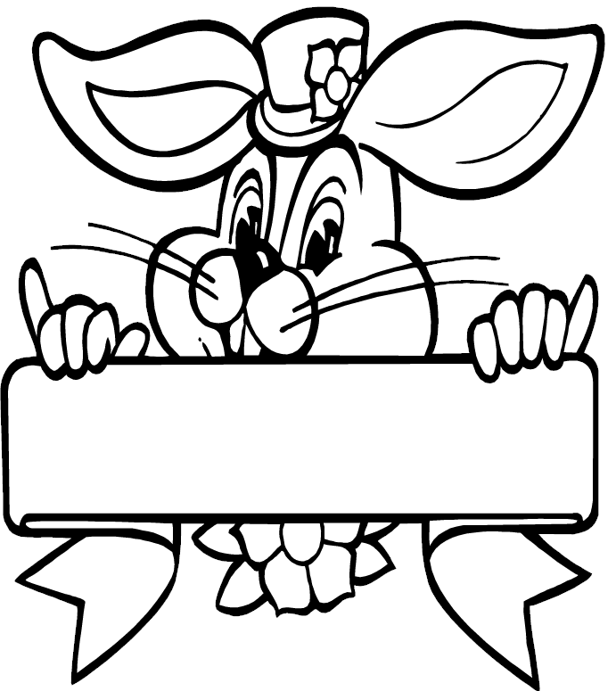 Easter Bunny Fun Coloring Pages