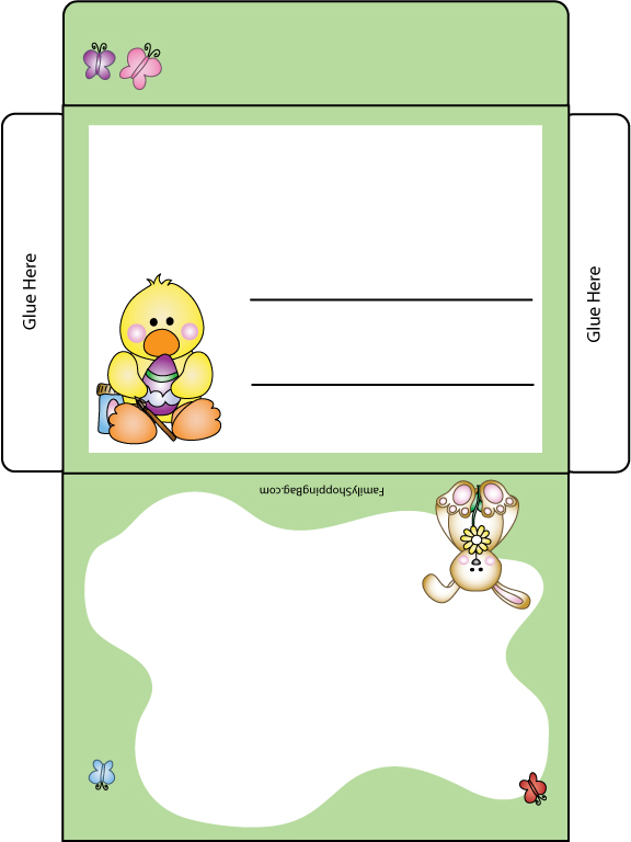 Easter Duck Mail Envelope Invitations