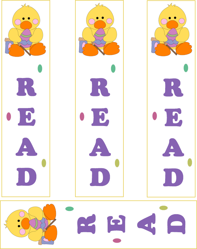 Easter Ducky Bookmarks Bookmarks